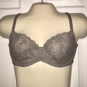 Victoria's Secret Lace Bra in Taupe